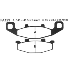 Klocki hamulcowe EBC FA 129 (2 szt.)