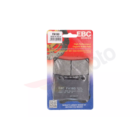 Klocki hamulcowe EBC FA 160 (2 szt.)