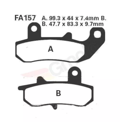 Klocki hamulcowe EBC FA 157 (2 szt.)