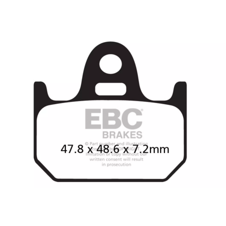 Klocki hamulcowe EBC FA 162 (2 szt.)