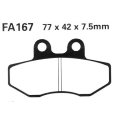 Klocki hamulcowe EBC FA 167 (2 szt.)