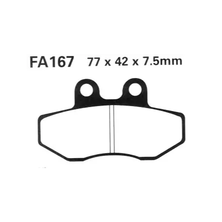 Klocki hamulcowe EBC FA 167 (2 szt.)