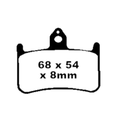 Klocki hamulcowe EBC FA 187 (2 szt.)