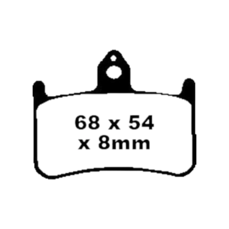 Klocki hamulcowe EBC FA 187 (2 szt.)