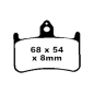 Klocki hamulcowe EBC FA 187 (2 szt.)