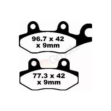 Klocki hamulcowe EBC FA 197 (2 szt.)