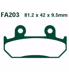 Klocki hamulcowe EBC FA 203 (2 szt.)