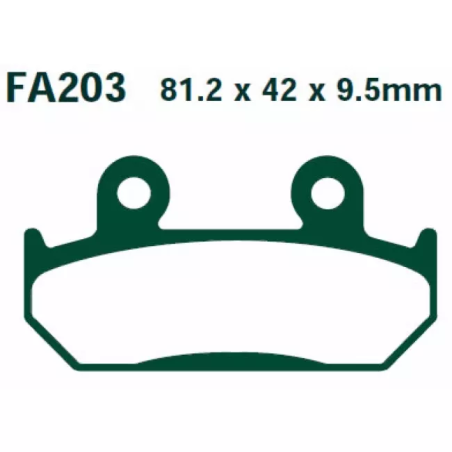 Klocki hamulcowe EBC FA 203 (2 szt.)