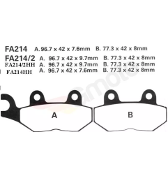 Klocki hamulcowe EBC FA 214/2 (2 szt.)