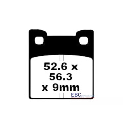 Klocki hamulcowe EBC FA 222 (2 szt.)