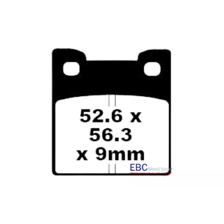Klocki hamulcowe EBC FA 222 (2 szt.)