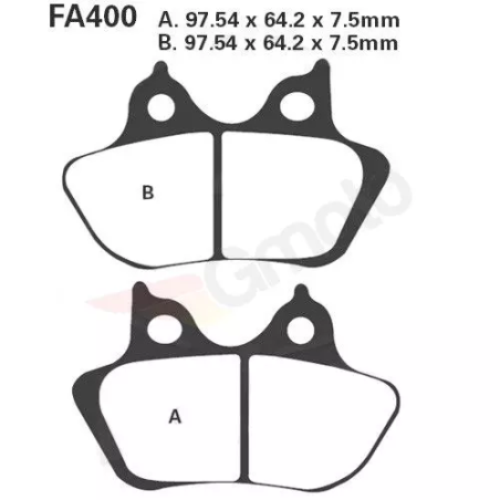 Klocki hamulcowe EBC FA 400 (2 szt.)