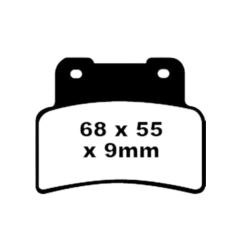 Klocki hamulcowe EBC FA 432 (2 szt.)