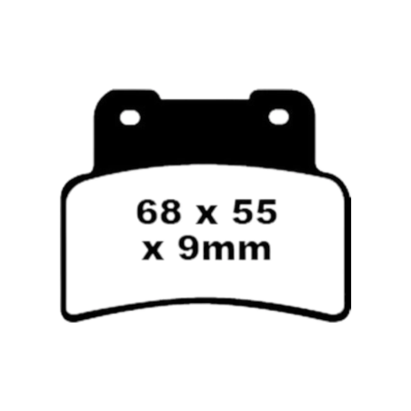 Klocki hamulcowe EBC FA 432 (2 szt.)