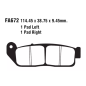 Klocki hamulcowe EBC FA 672 (2 szt.)