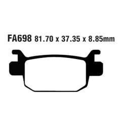 Klocki hamulcowe EBC FA 698 (2 szt.)