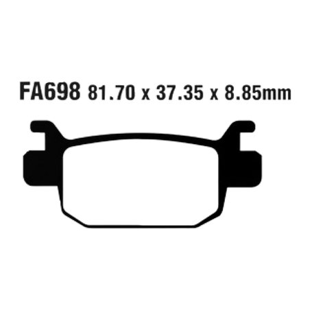 Klocki hamulcowe EBC FA 698 (2 szt.)