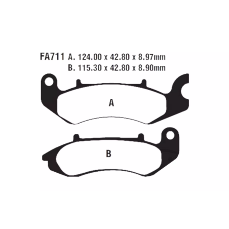 Klocki hamulcowe EBC FA 711 2szt