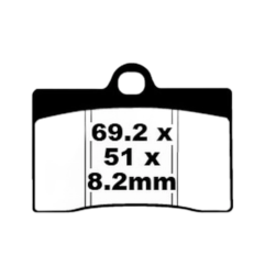 Klocki hamulcowe EBC FA 095 (2 szt.)