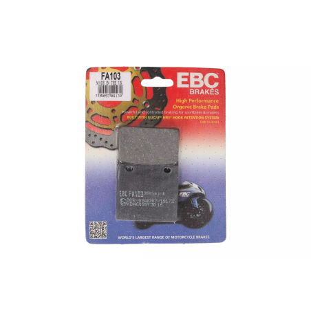 Klocki hamulcowe EBC FA 103 (2 szt.)