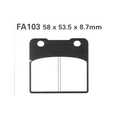 Klocki hamulcowe EBC FA 103 (2 szt.)