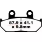 Klocki hamulcowe EBC FA 124/2 (2 szt.) Klocki hamulcowe EBC FA 124/2 (2 szt.)