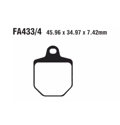 Klocki hamulcowe EBC FA 433/4 (2 szt.)