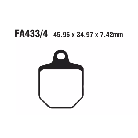 Klocki hamulcowe EBC FA 433/4 (2 szt.)