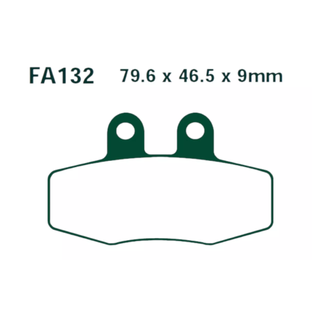 Klocki hamulcowe EBC FA 132 (2 szt.)