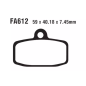 Klocki hamulcowe EBC FA 612 TT (2 szt.) Klocki hamulcowe EBC FA 612 TT (2 szt.)