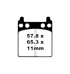 Klocki hamulcowe EBC FA 032 (2 szt.)