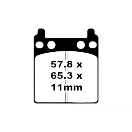 Klocki hamulcowe EBC FA 032 (2 szt.)