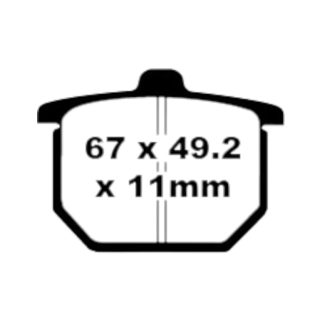 Klocki hamulcowe EBC FA 029 (2 szt.)