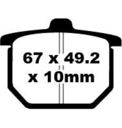Klocki hamulcowe EBC FA 030 (2 szt.)