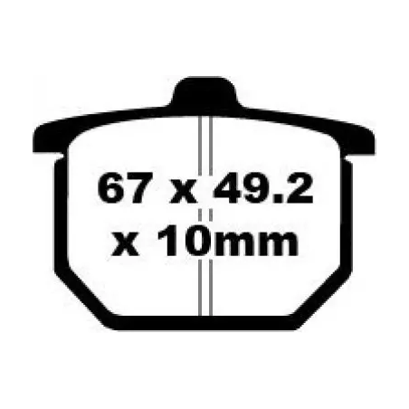 Klocki hamulcowe EBC FA 030 (2 szt.)