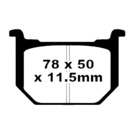Klocki hamulcowe EBC FA 051 (2 szt.)