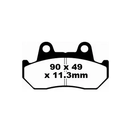 Klocki hamulcowe EBC FA 069/3 (2 szt.)