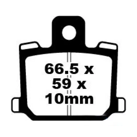 Klocki hamulcowe EBC FA 070 (2 szt.)