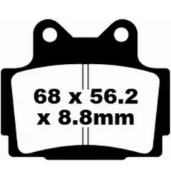 Klocki hamulcowe EBC FA 104 (2 szt.)