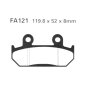 Klocki hamulcowe EBC FA 121 (2 szt.) Klocki hamulcowe EBC FA 121 (2 szt.)