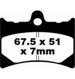 Klocki hamulcowe EBC FA 126 (2 szt.)
