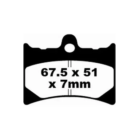 Klocki hamulcowe EBC FA 126 (2 szt.)