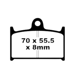 Klocki hamulcowe EBC FA 145 (2 szt.)