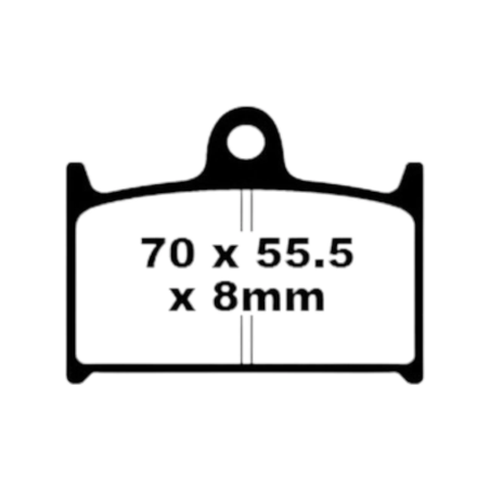 Klocki hamulcowe EBC FA 145 (2 szt.)