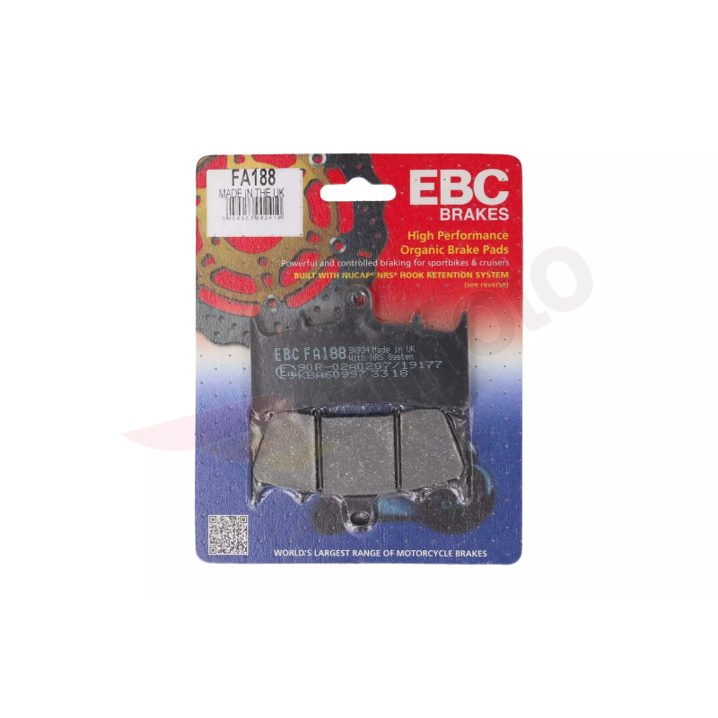 Klocki hamulcowe EBC FA 188 (2 szt.)