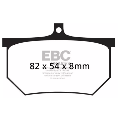 Klocki hamulcowe EBC FA 107A (2 szt.)