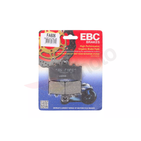 Klocki hamulcowe EBC FA 606 (2 szt.)