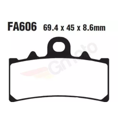 Klocki hamulcowe EBC FA 606 (2 szt.)