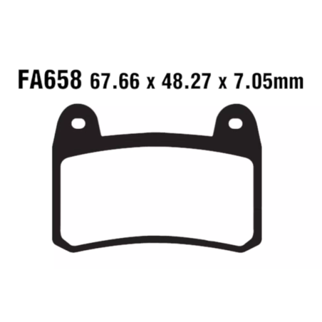 Klocki hamulcowe EBC FA 658 (2 szt.)