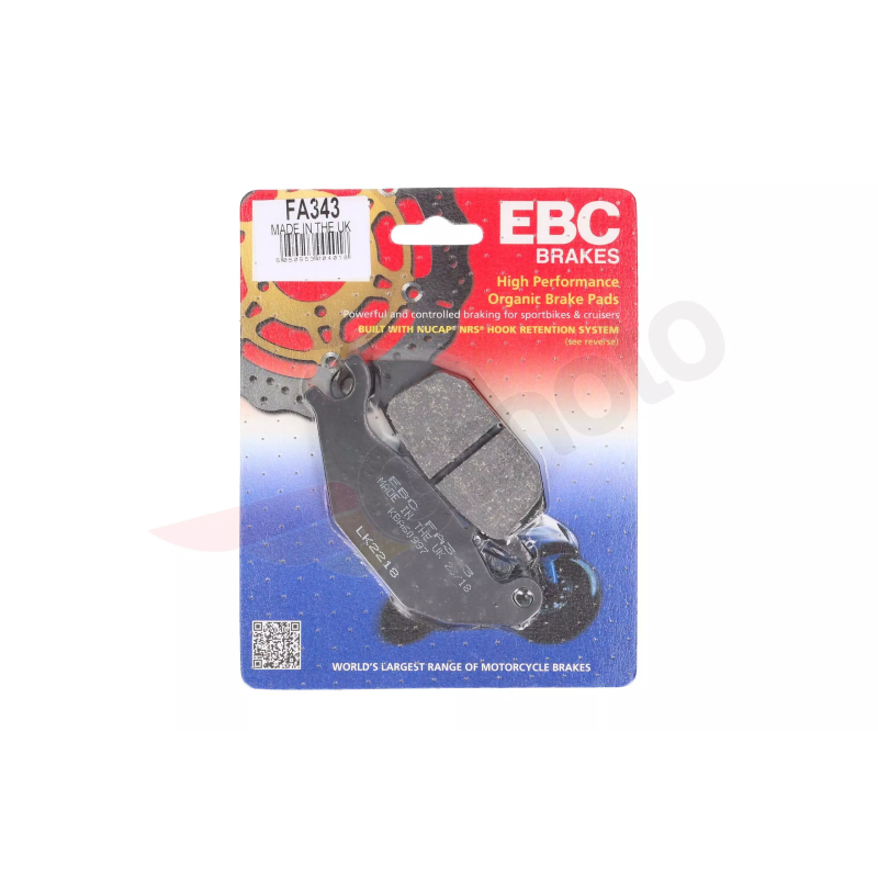 Klocki hamulcowe EBC FA 343 (2 szt.)